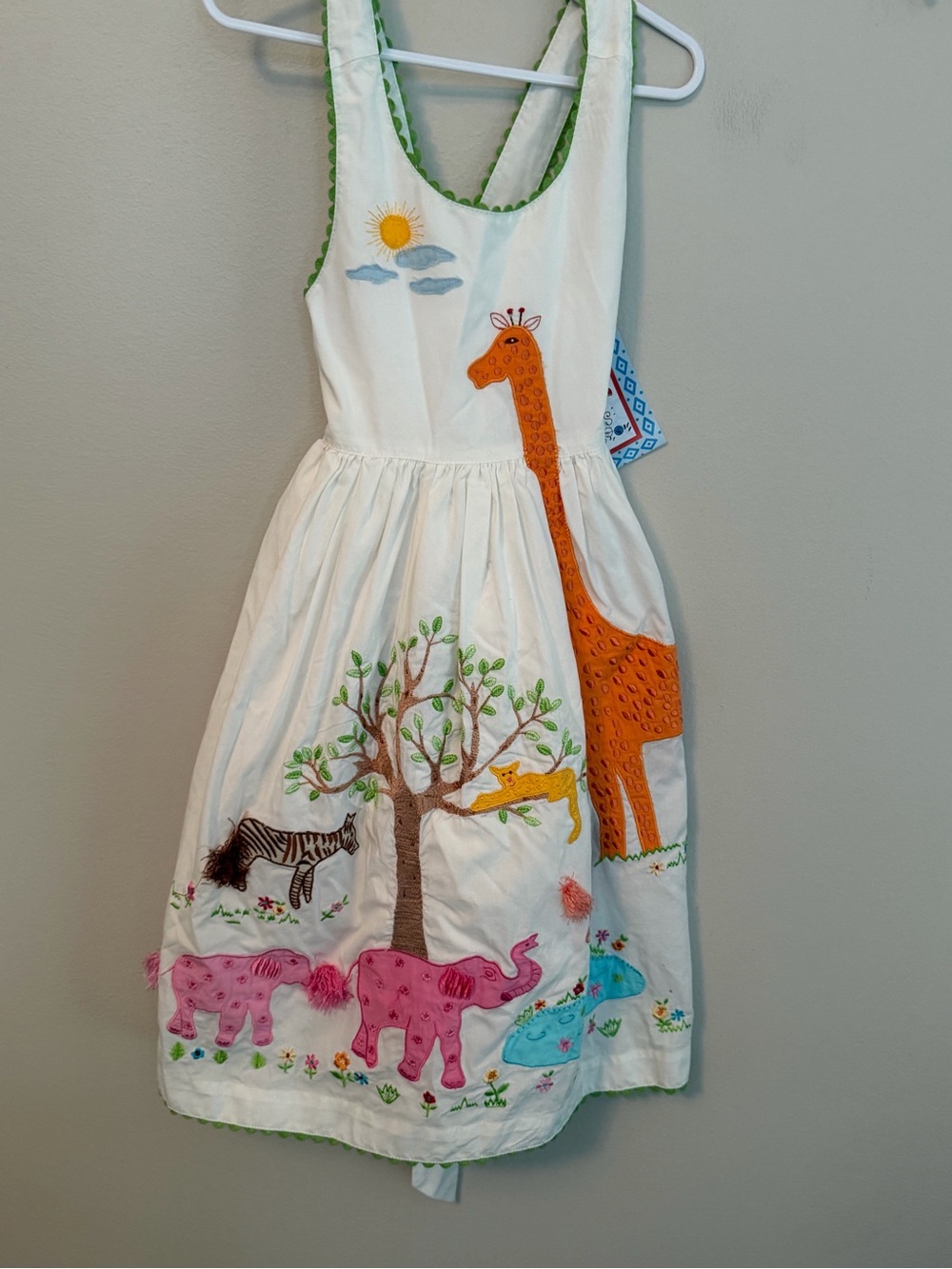 Cotton Kids Safari Appliqué Sundress